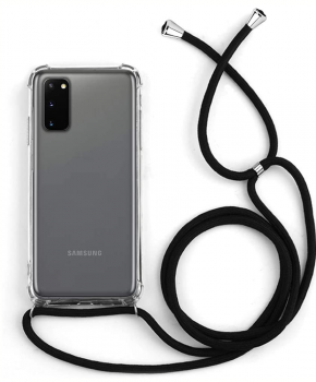 backcover met koord hoesje - Samsung Galaxy S20 Ultra  - Transparant