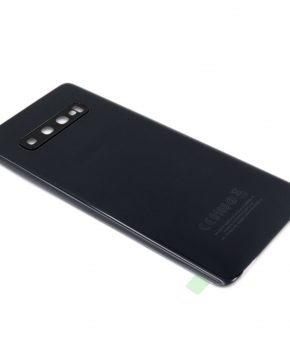 Voor Samsung Galaxy S10 Plus achterkant - batterij cover - zwart
