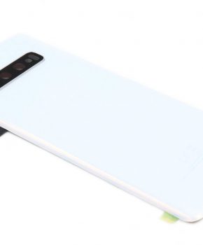Voor Samsung Galaxy S10 Plus achterkant - batterij cover - wit
