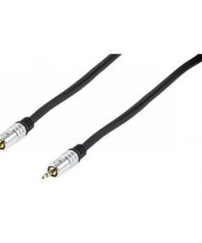 HQ - 3.5mm Mini Jack audio kabel 5 meter - met vergulde 3.5mm pluggen