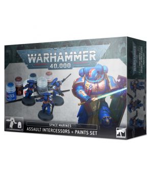 Warhammer 40 K - Space Marines: Assault Intercessors + Paints Set