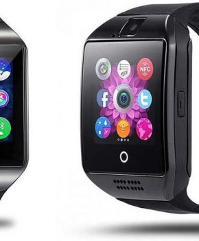 Q18 Android OS Smartwatch - zwart - Met Veel Handige Applicaties
