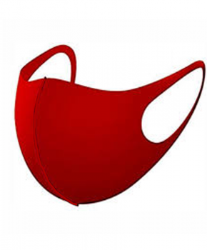 Ice Silk mondmasker - wasbaar - elastisch - klasse A - rood