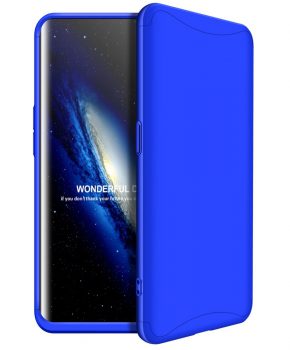 360 graden full body case voor de Oppo Find X - blauw
