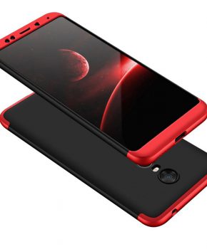 hoesje voor Xiaomi Redmi 5 Plus / Note 5 (dual cam) - zwart / rood