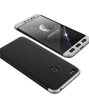 360 full body hoesje voor Xiaomi Redmi Note 5A Prime - zwart / zilver