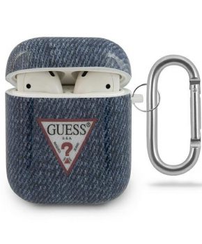 Guess AirPods 1 /2 case - marine / donkerblauwe Jeans Collectie