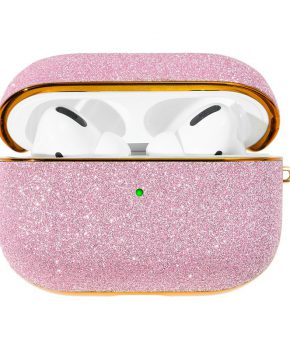 Kingxbar Bling shiny glitter case voor AirPods Pro - roze