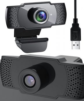 Full HD 1080p webcam - pc camera - zwart - met mic - usb