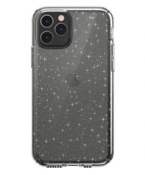 Speck - Clear Glitter Case iPhone 11 gouden glitters