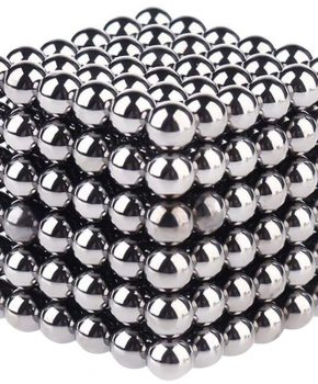 Neocube magneetballetjes 216 stuks - 5mm - zilver