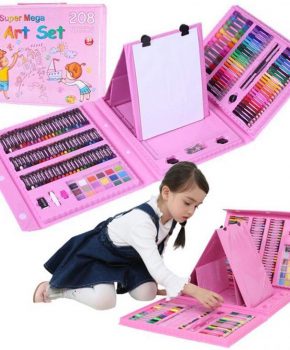 Supermega 208 Delige Deluxe Art Set voor kinderen - roze