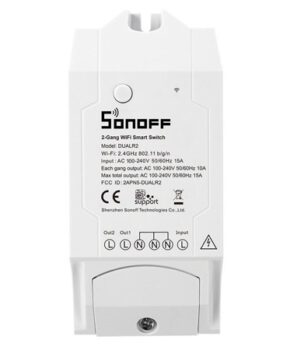 Sonoff DUAL R2 tweekanaals Wi-Fi Smart Switch wit