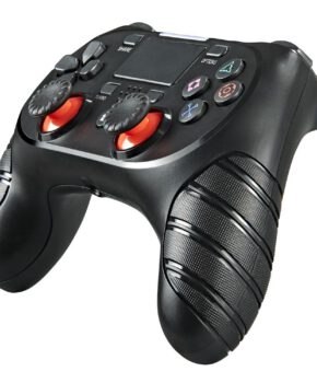 Draadloze controller geschikt voor Playstation 4 met trilfunctie - zwart