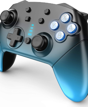 Bluetooth controller geschikt voor Nintendo Switch Pro & PC - blauw