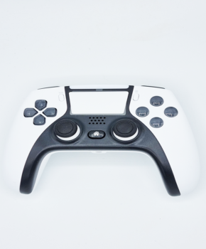 draadloze controller - duo vibra  geschikt voor Playstation 4 -wit met zwart
