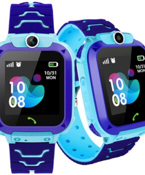 Kinder Smartwatch met frontcamera GPS-locator en SOS - blauw