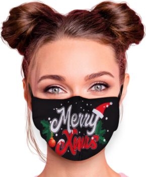 Kerst mondkapje wasbaar, mondmasker niet medisch - merry christmas