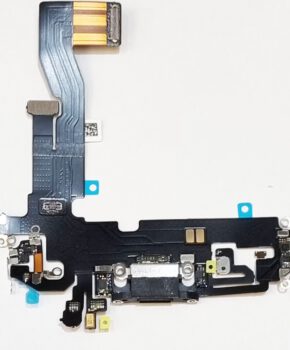 Voor iPhone 12 / 12 pro dock connector flex - oplaadpoort - zwart